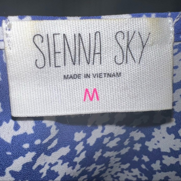 Blue floral print blouse - Picture 3 of 3